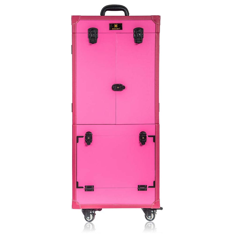 SHANY: Rebel Pro Makeup Artists Rolling Train Case with Lights - Trolley Case