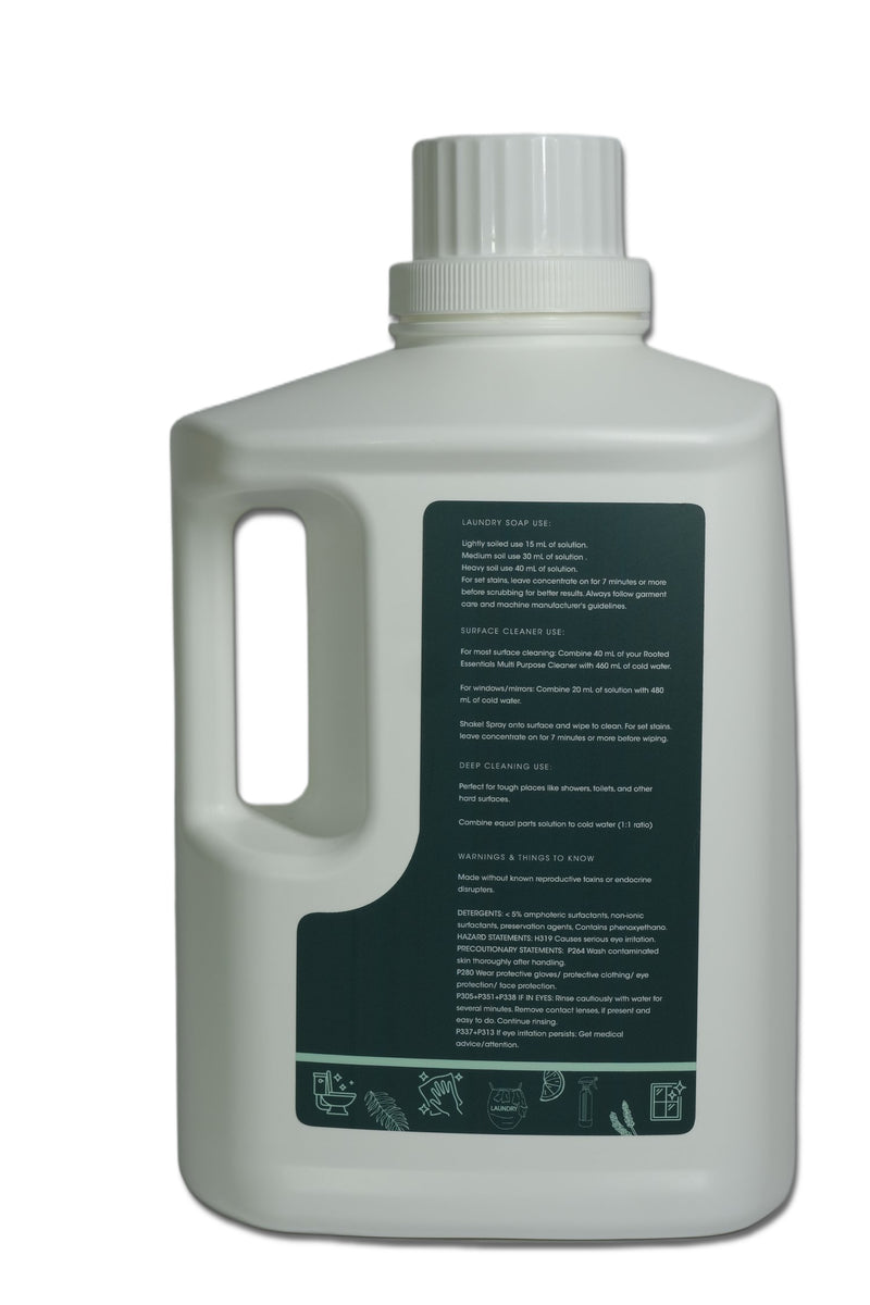 Rooted Essentials Laundry Soap & Multi-Purpose Cleaner, 1 gal