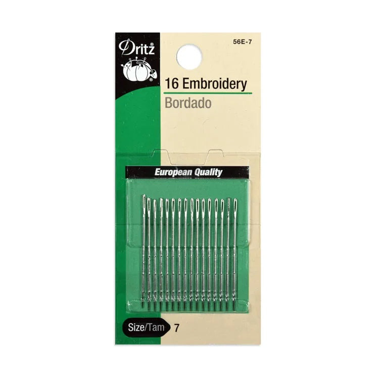 Embroidery Needles, Size 7, 16 Needles/pack