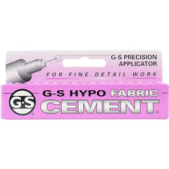 G-S Hypo Fabric Cement, (1/3 fl. oz, 9ml)