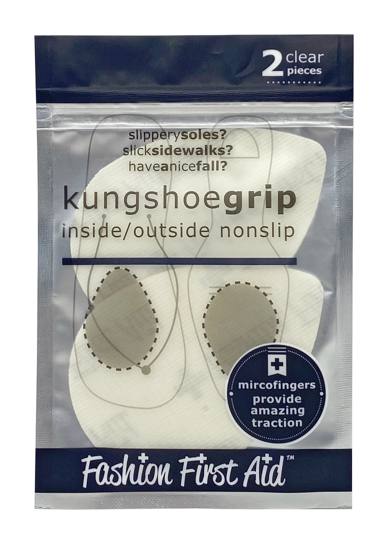 FASHION FIRST AID Kung Shoe Grip 2.0, 1 pair, Clear