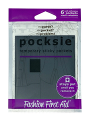 FASHION FIRST AID: Pocksie, The Temporary Pocket, 6 pockets/pack