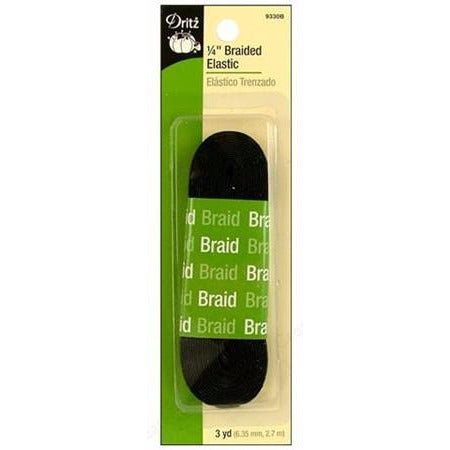 Braided Elastic, Assorted Sizes, Assorted Color