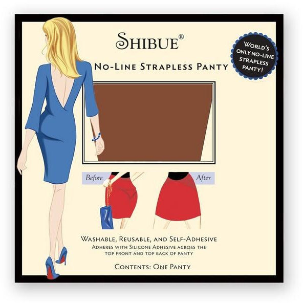 SHIBUE Strapless Panty, Mocha or Nude, 1 Count