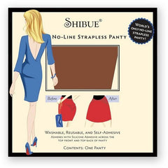 SHIBUE Strapless Panty, Mocha or Nude, 1 Count
