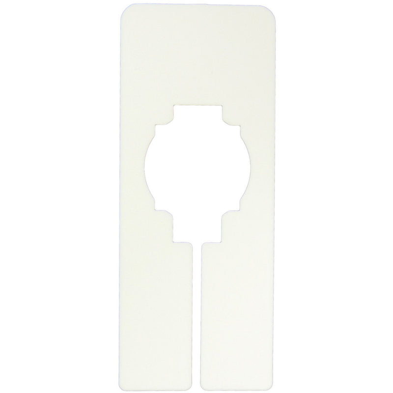 Rectangular Rack Divider, 2" x 5", White, 1 Count